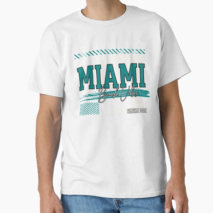 Miami 1988 Beach Vibes 80S Aesthetic T-Shirt - Novelty Apparel for Adults - T-Shirt, Sweatshirt, Hoodie