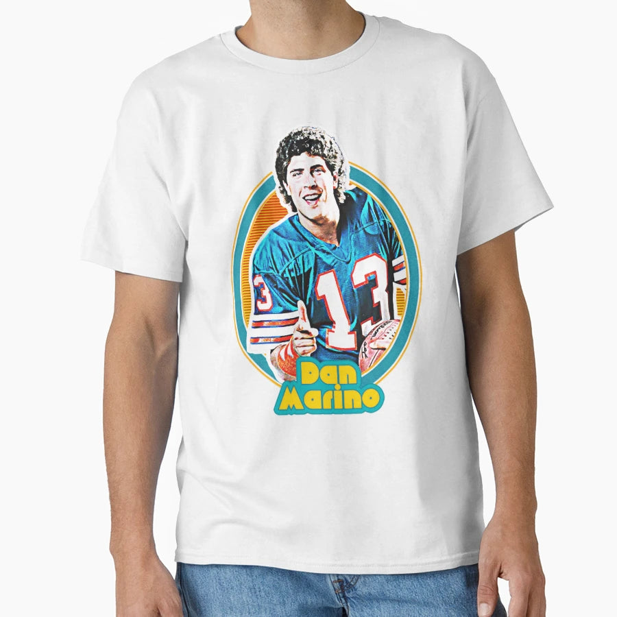 Dan Marino 80S Football T-Shirt - Fun Novelty Design for Adults - T-Shirt, Sweatshirt, Hoodie
