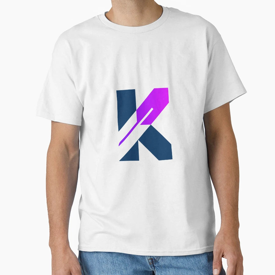 Letter K Feather Logo T-Shirt - Trendy Graphic for Adults - T-Shirt, Sweatshirt, Hoodie
