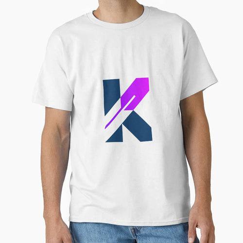 Letter K Feather Logo T-Shirt - Trendy Graphic for Adults - T-Shirt, Sweatshirt, Hoodie