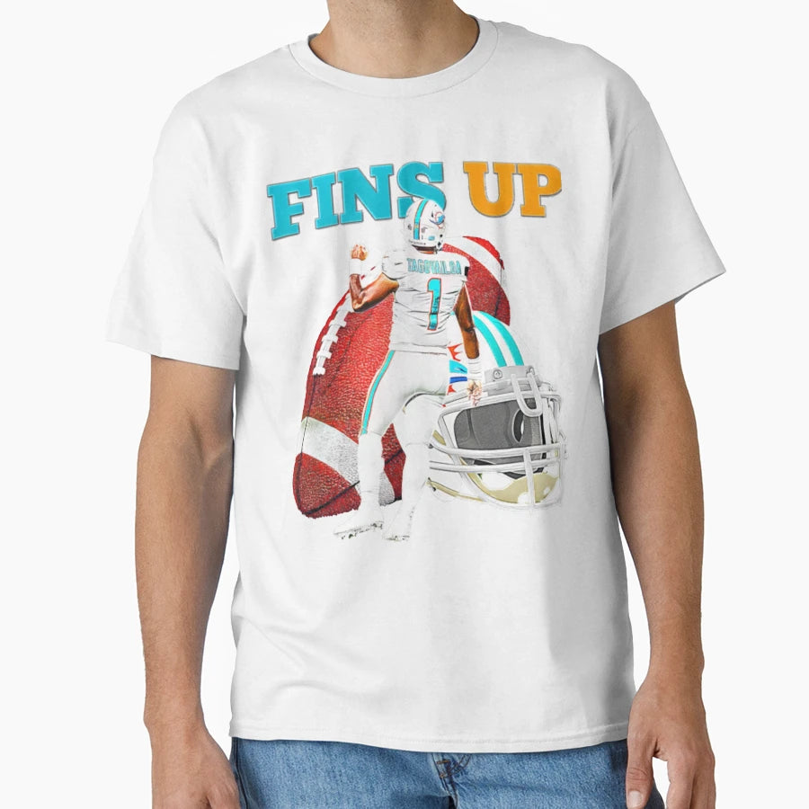 Football Miami Dolphins T-Shirt - Minimalist Print for Adults - T-Shirt, Sweatshirt, Hoodie