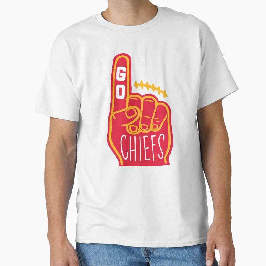 Chiefs Foam Finger T-Shirt - Streetwear Style Unisex - T-Shirt, Sweatshirt, Hoodie
