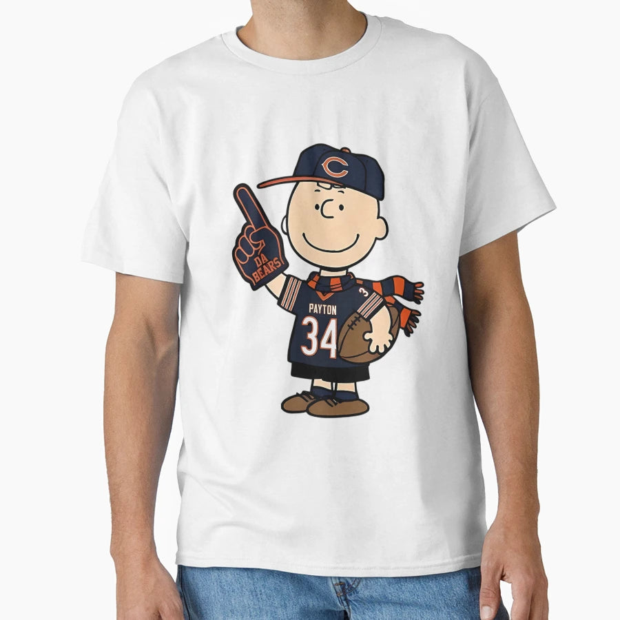 Snoopy Chicago Bears Charlie Brown T-Shirt - Minimalist Print for Adults - T-Shirt, Sweatshirt, Hoodie