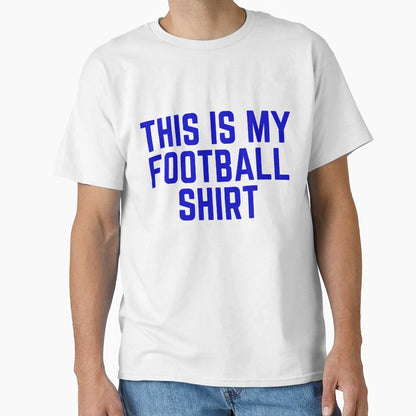 Football Team Colors Blue Game Day T-Shirt - Streetwear Style for Adults - T-Shirt, Sweatshirt, Hoodie