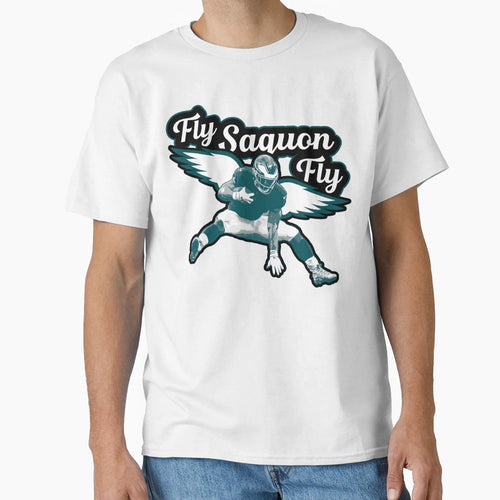 Fly Saquon Fly T-Shirt - Unique Graphic for Adults - T-Shirt, Sweatshirt, Hoodie