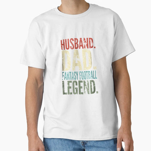 Husband Dad Fantasy Football Legend T-Shirt - Fun Novelty Design for Adults - T-Shirt, Sweatshirt, Hoodie