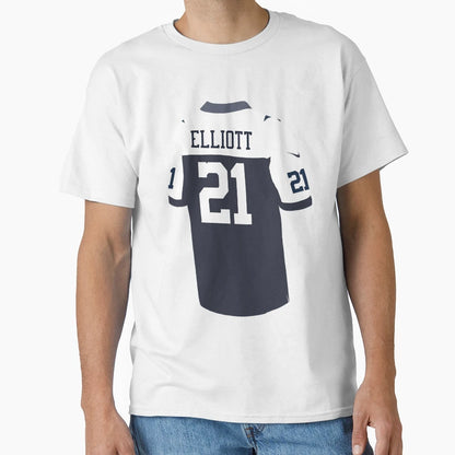 Ezekiel Elliott Thanksgiving Day Jersey T-Shirt - Trendy Graphic Men Women - T-Shirt, Sweatshirt, Hoodie