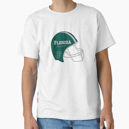 Jacksonville Florida Fl Football Helmet T-Shirt - Trendy Graphic Unisex - T-Shirt, Sweatshirt, Hoodie