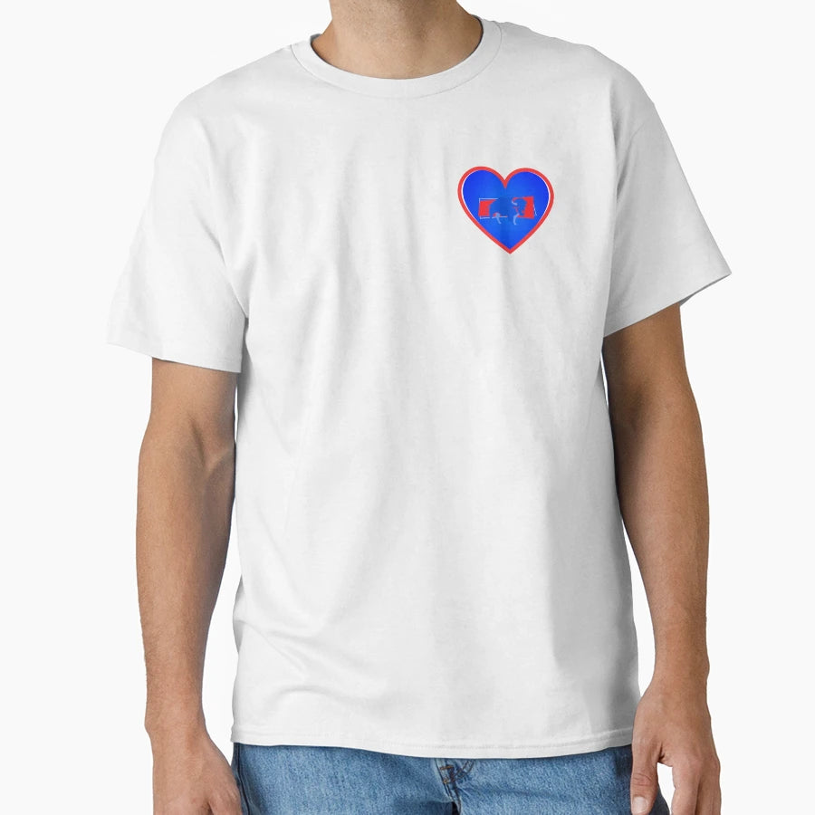 Buffalo Bills Heart T-Shirt - Graphic Print Unisex - T-Shirt, Sweatshirt, Hoodie