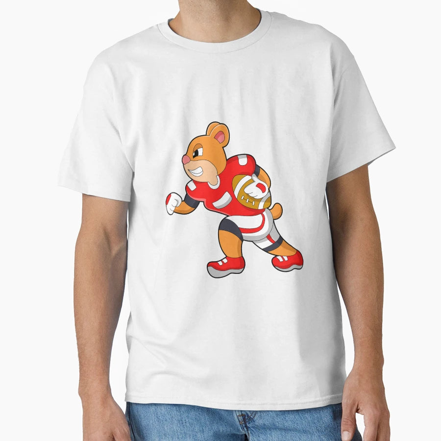 Bear Football Sports T-Shirt - Unique Graphic Unisex - T-Shirt, Sweatshirt, Hoodie