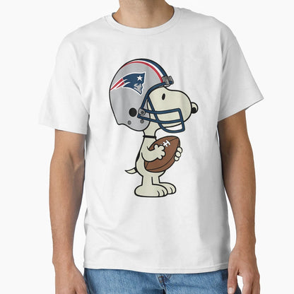 Snoopy New England Patriots Game Day T-Shirt - Novelty Apparel for Adults - T-Shirt, Sweatshirt, Hoodie