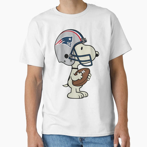 Snoopy New England Patriots Game Day T-Shirt - Novelty Apparel for Adults - T-Shirt, Sweatshirt, Hoodie