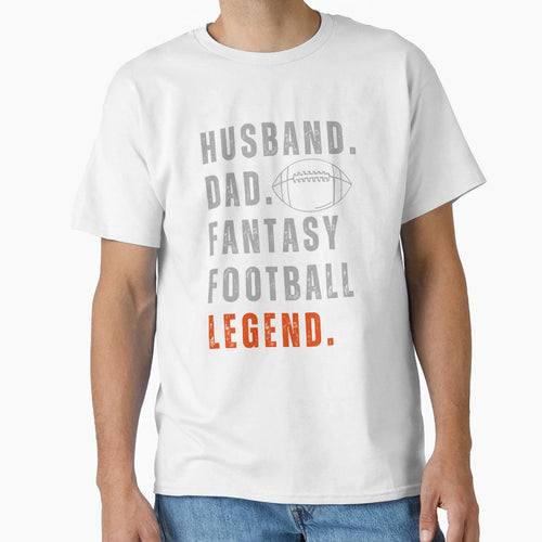Hustband Dad Fantasy Football T-Shirt - Fun Novelty Design for Adults - T-Shirt, Sweatshirt, Hoodie
