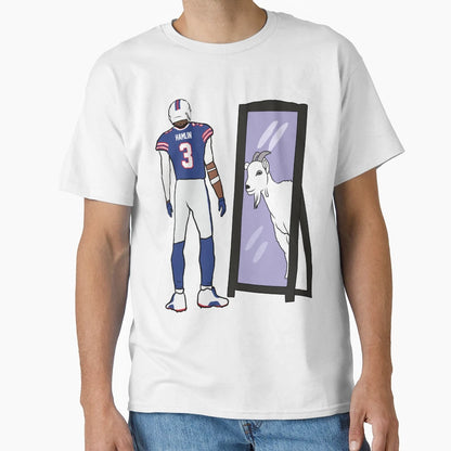 Damar Hamlin Mirror Goat T-Shirt - Trendy Graphic Men Women - T-Shirt, Sweatshirt, Hoodie
