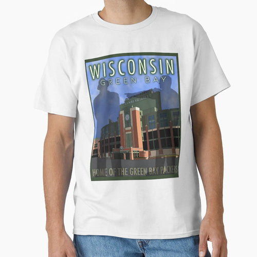 Green Bay Wisconsin T-Shirt - Trendy Graphic for Adults - T-Shirt, Sweatshirt, Hoodie