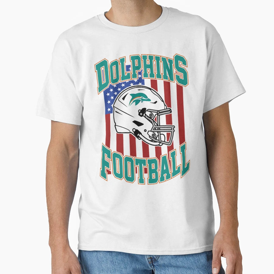 Football Miami Dolphins T-Shirt - Fun Novelty Design for Adults - T-Shirt, Sweatshirt, Hoodie