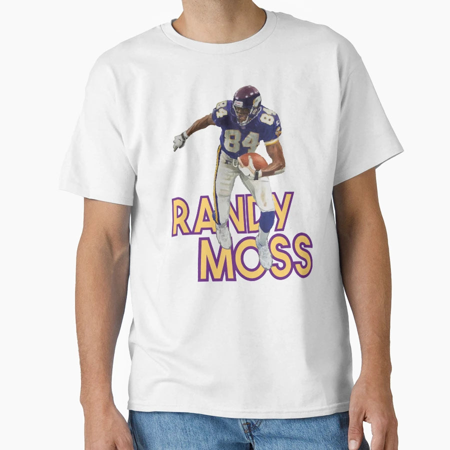 Randy Moss T-Shirt - Custom Art Print Unisex - T-Shirt, Sweatshirt, Hoodie
