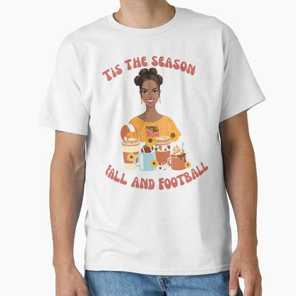 Football Mom Coffee And Football Ready T-Shirt - Streetwear Style Unisex - T-Shirt, Sweatshirt, Hoodie