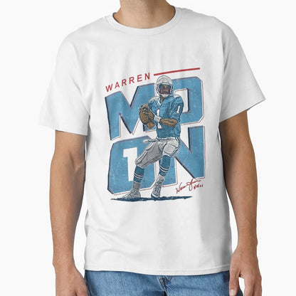Warren Moon Houston Throwbacks S T-Shirt - Casual Everyday Wear for Adults - T-Shirt, Sweatshirt, Hoodie