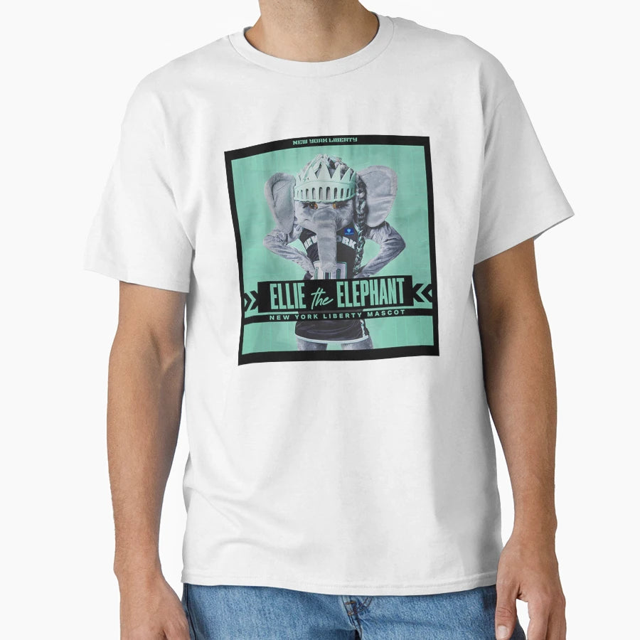 Ellie Elephant Wnba Mascot T-Shirt - Unique Graphic Unisex - T-Shirt, Sweatshirt, Hoodie