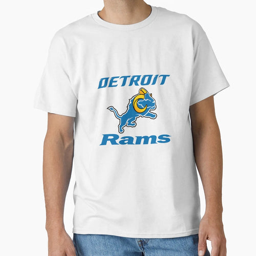 Detriot Rams T-Shirt - Unique Graphic Unisex - T-Shirt, Sweatshirt, Hoodie