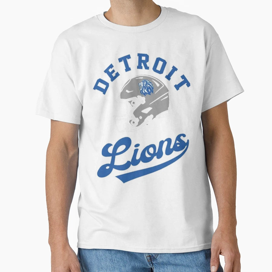 Football Detroit Lions T-Shirt - Aesthetic Graphic for Adults - T-Shirt, Sweatshirt, Hoodie