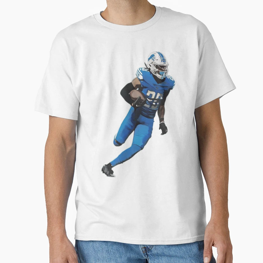 JG Detroit Lions Running Back Speed T-Shirt - Unique Graphic Men Women - T-Shirt, Sweatshirt, Hoodie
