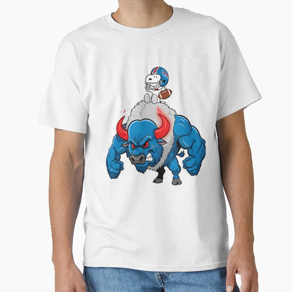 Buffalo And Snoopy Bills Football T-Shirt - Unique Graphic Unisex - T-Shirt, Sweatshirt, Hoodie