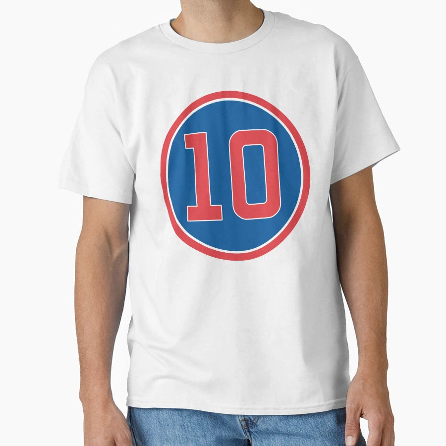Ron Santo 10 Jersey Number T-Shirt - Minimalist Print for Adults - T-Shirt, Sweatshirt, Hoodie