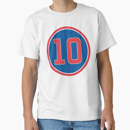 Ron Santo 10 Jersey Number T-Shirt - Minimalist Print for Adults - T-Shirt, Sweatshirt, Hoodie