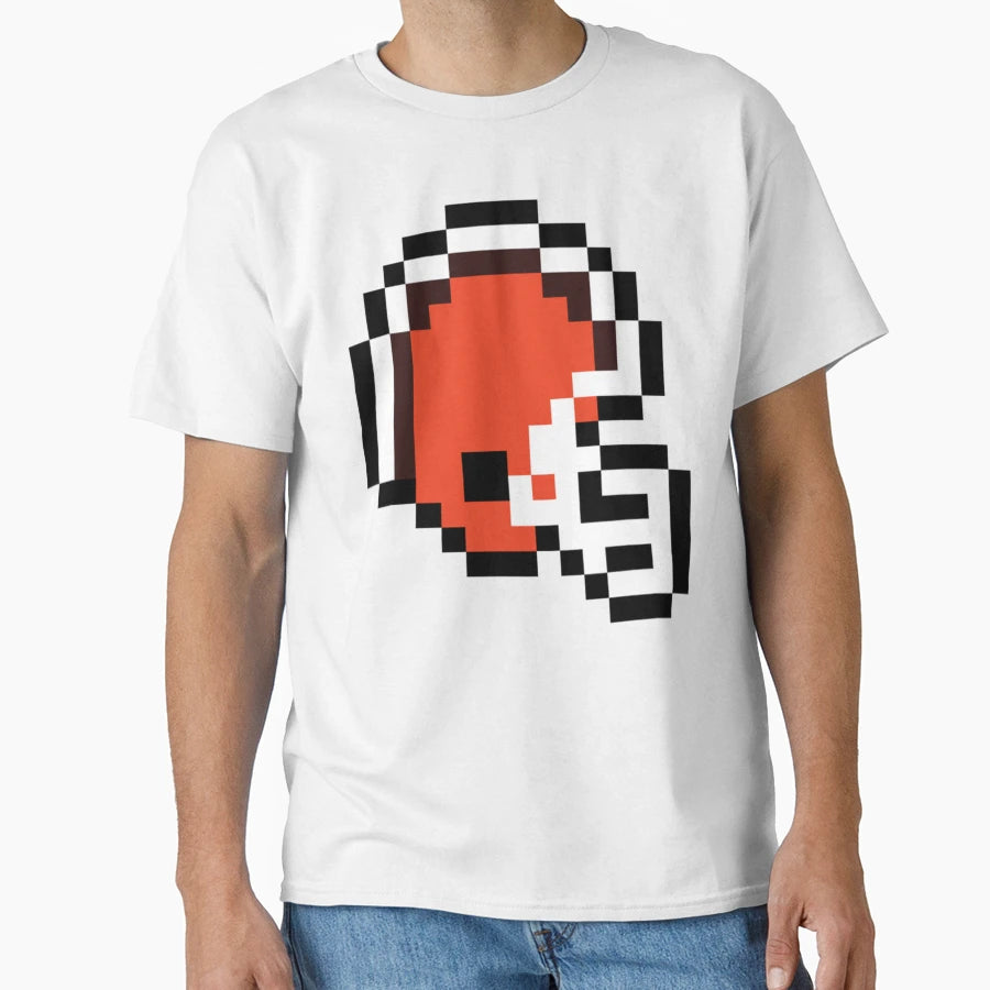 Cleveland Browns 8 Bit Football T-Shirt - Casual Everyday Wear for Adults - T-Shirt, Sweatshirt, Hoodie