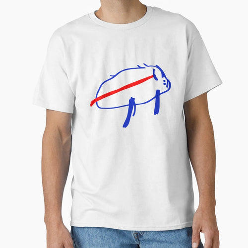 JA Potato Buffalo Drawing T-Shirt - Aesthetic Graphic for Adults - T-Shirt, Sweatshirt, Hoodie