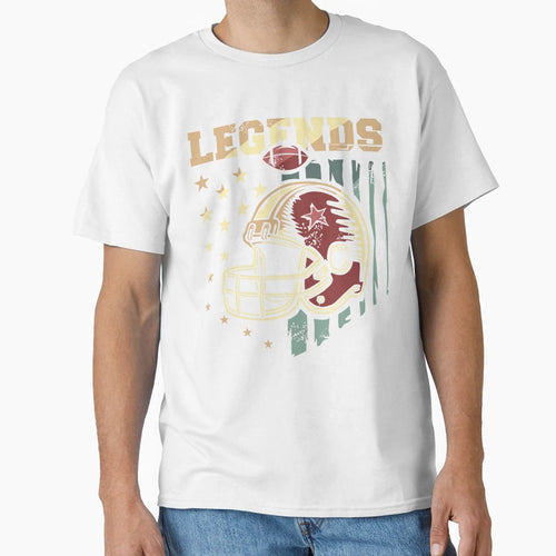 Football Emblem Helmet Footballer T-Shirt - Novelty Apparel for Adults - T-Shirt, Sweatshirt, Hoodie