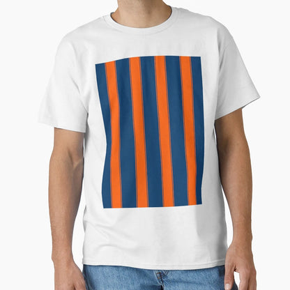 Glasgow Rangers Navy Orange Striped 1993 T-Shirt - Unique Graphic Unisex - T-Shirt, Sweatshirt, Hoodie