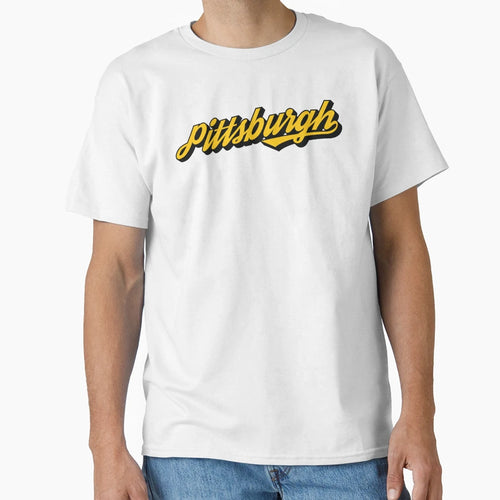 Pittsburgh Script T-Shirt - Fun Novelty Design Men Women - T-Shirt, Sweatshirt, Hoodie
