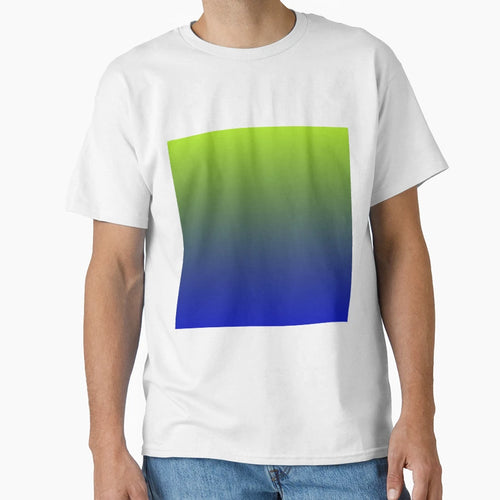 Green Blue Aesthetic Gradient T-Shirt - Minimalist Print Unisex - T-Shirt, Sweatshirt, Hoodie