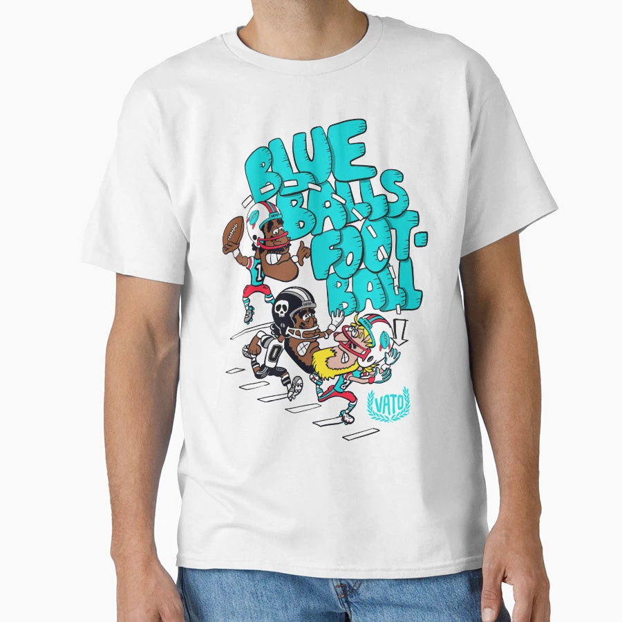 Blue Balls College Football T-Shirt - Casual Everyday Wear Men Women - T-Shirt, Sweatshirt, Hoodie