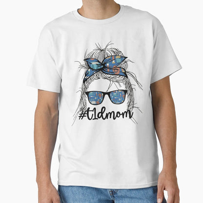 T1D Mom Funny T-Shirt - Aesthetic Graphic Men Women - T-Shirt, Sweatshirt, Hoodie