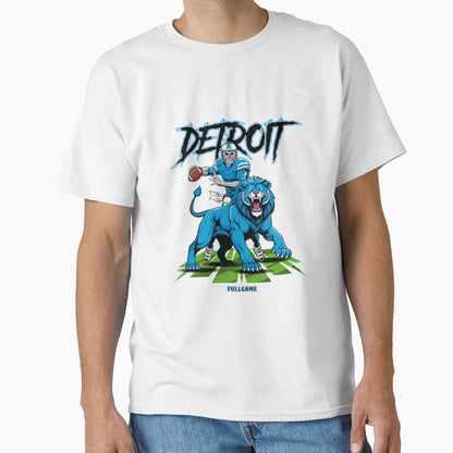 Detroit American Football T-Shirt - Minimalist Print for Adults - T-Shirt, Sweatshirt, Hoodie