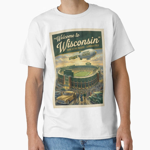 Lambeau Field Dawn Welcome To T-Shirt - Fun Novelty Design for Adults - T-Shirt, Sweatshirt, Hoodie