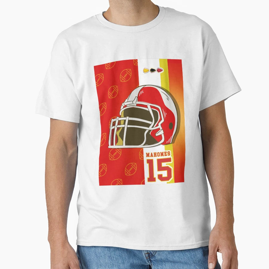 Mahomes 15 T-Shirt - Minimalist Print Unisex - T-Shirt, Sweatshirt, Hoodie