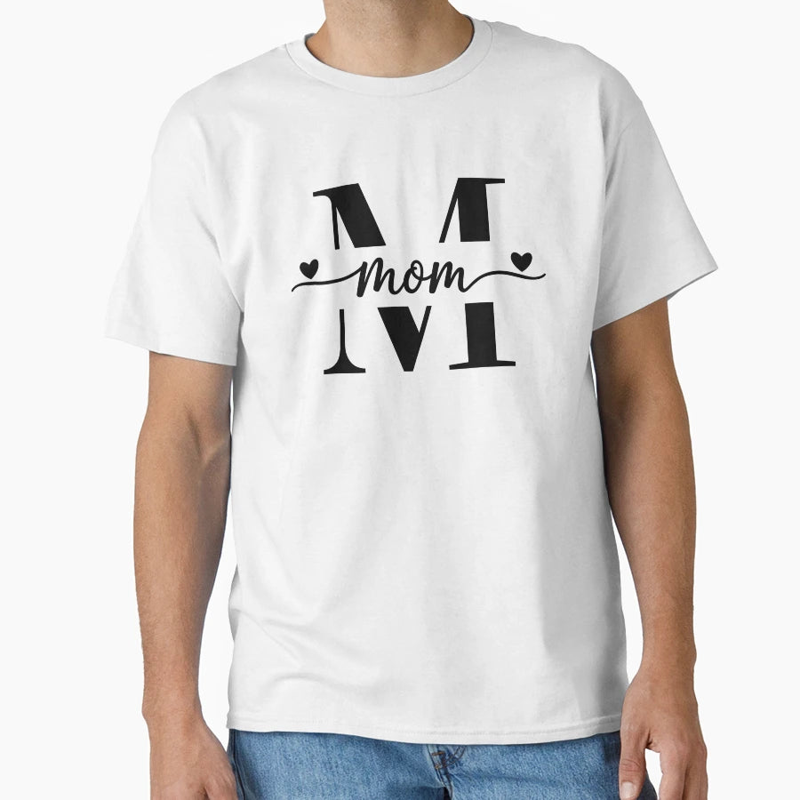 M Mom T-Shirt - Minimalist Print for Adults - T-Shirt, Sweatshirt, Hoodie