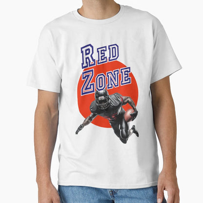 American Football Red Zone Sport T-Shirt - Novelty Apparel for Adults - T-Shirt, Sweatshirt, Hoodie