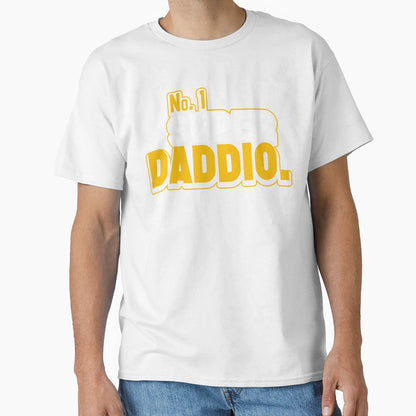 Super Daddio Funny Novelty Dad Daddy T-Shirt - Minimalist Print for Adults - T-Shirt, Sweatshirt, Hoodie