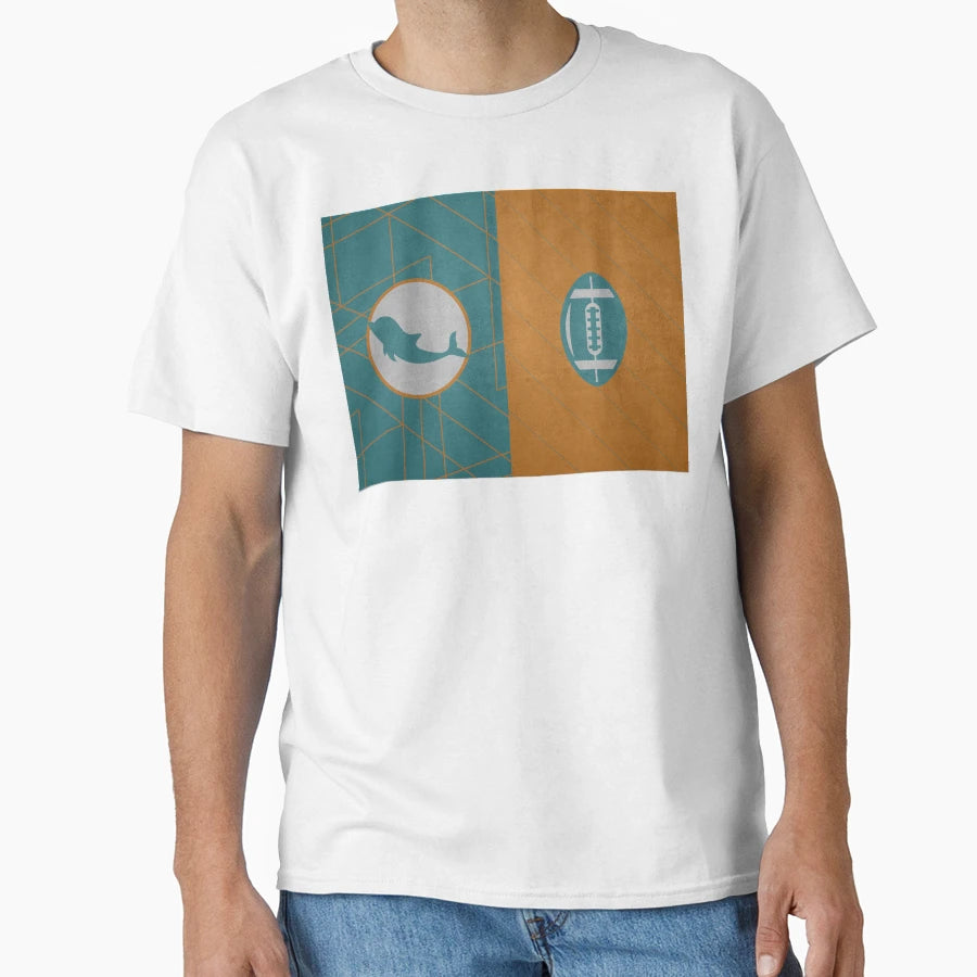 Football Delfin Model T-Shirt - Trendy Graphic for Adults - T-Shirt, Sweatshirt, Hoodie