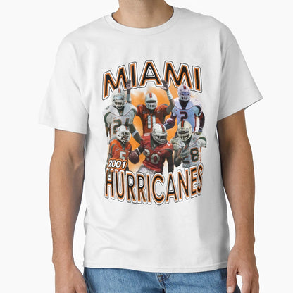 2001 Miami Championship Team Orange T-Shirt - Custom Art Print Men Women - T-Shirt, Sweatshirt, Hoodie
