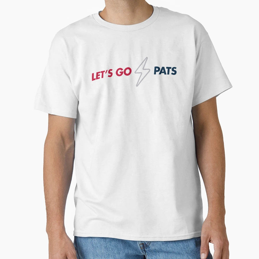 Lets Go Pats Game Day College Football T-Shirt - Novelty Apparel Unisex - T-Shirt, Sweatshirt, Hoodie