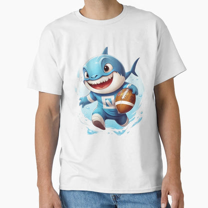 Shark Playing Football T-Shirt - Streetwear Style Men Women - T-Shirt, Sweatshirt, Hoodie