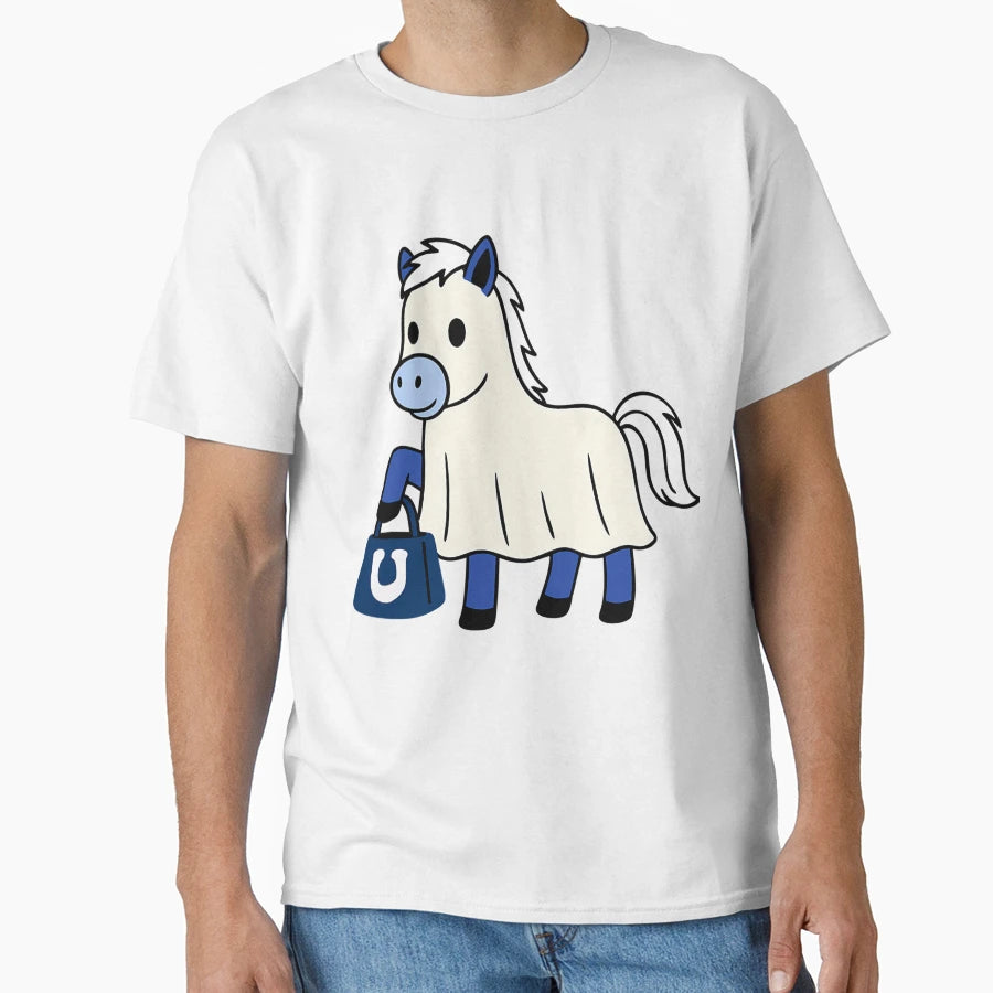 Indianapolis Colts Ghost T-Shirt - Fun Novelty Design Men Women - T-Shirt, Sweatshirt, Hoodie