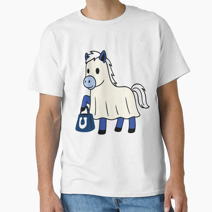 Indianapolis Colts Ghost T-Shirt - Fun Novelty Design Men Women - T-Shirt, Sweatshirt, Hoodie